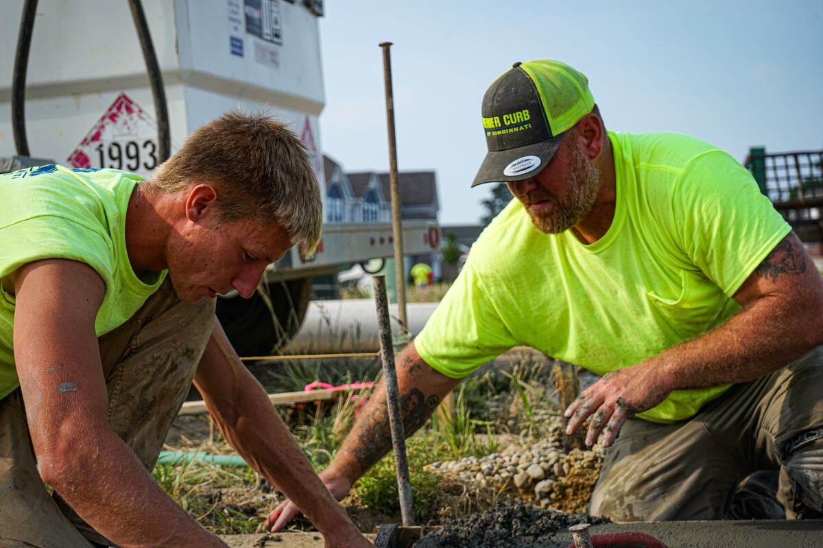 Men working on construction site 